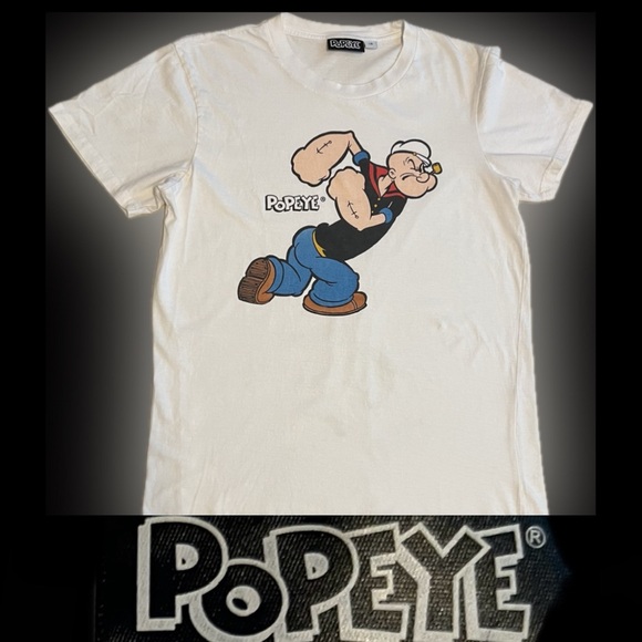 Popeye T-shirt | Tee Shirt | White | Large - Picture 11 of 13